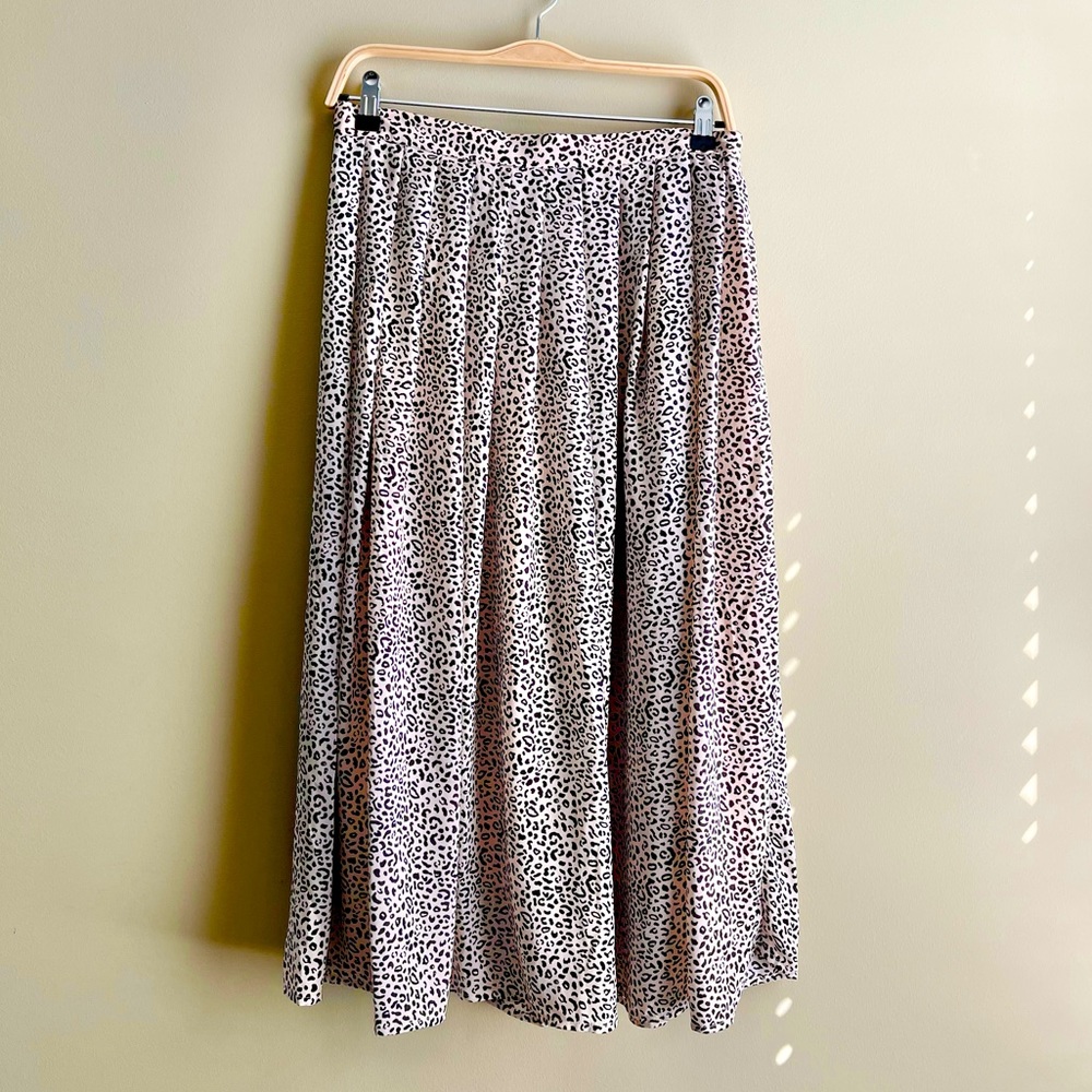 Who What Wear Blush Leopard print Skirt